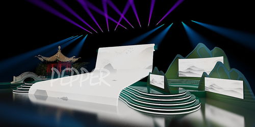 江南風(fēng)跨年舞美效果圖設(shè)計